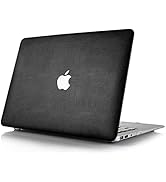 Red Lemon Litchi Grain Leather Toughshell Hardcase Case Cover for M1 MacBook Air 13 inch M1 A2337...