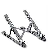 Red Lemon Laptop Stand Bracket Cooling Pad Portable Aluminum Alloy Adjustable Cooler with Storage...