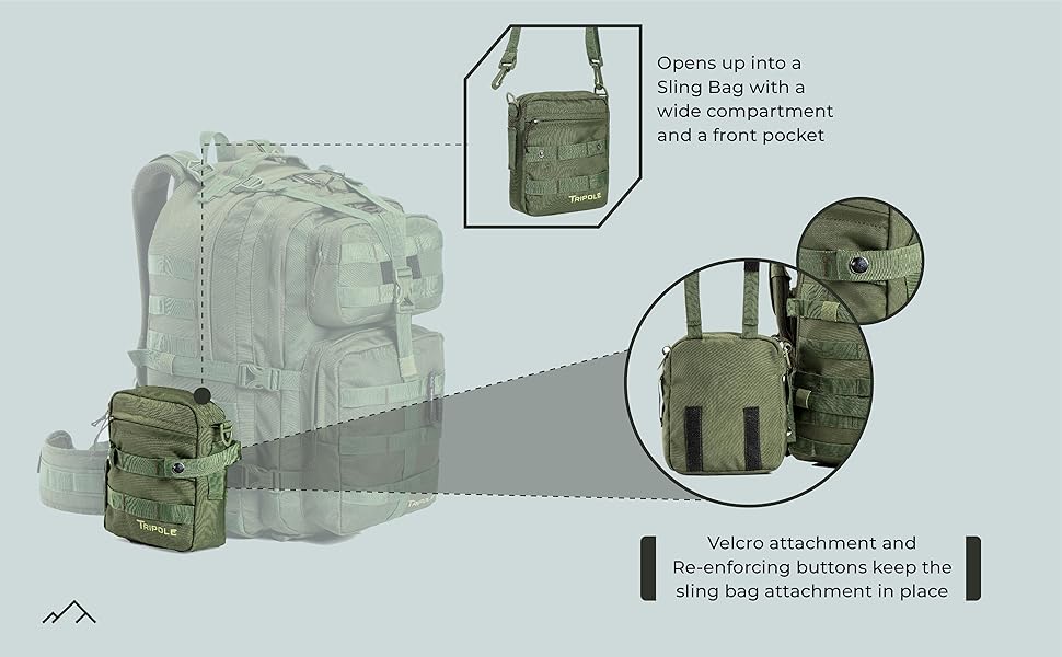 Tripole alfa tactical bag, Backpack, tactical bag, rucksack, army bag
